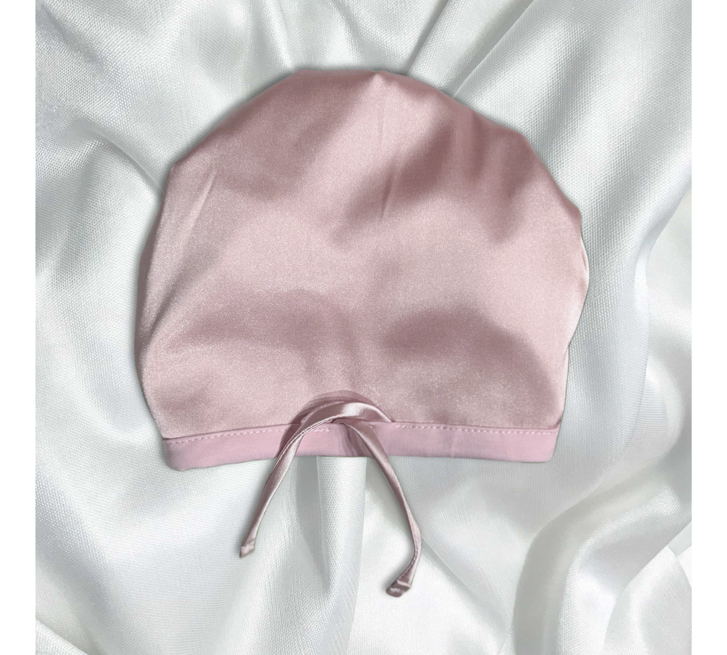 Blush Adjustable Satin Turban