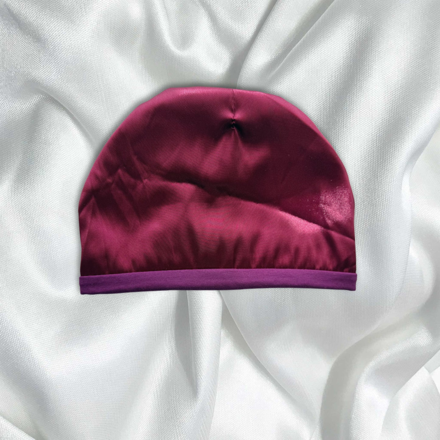 Raspberry Satin Beanie