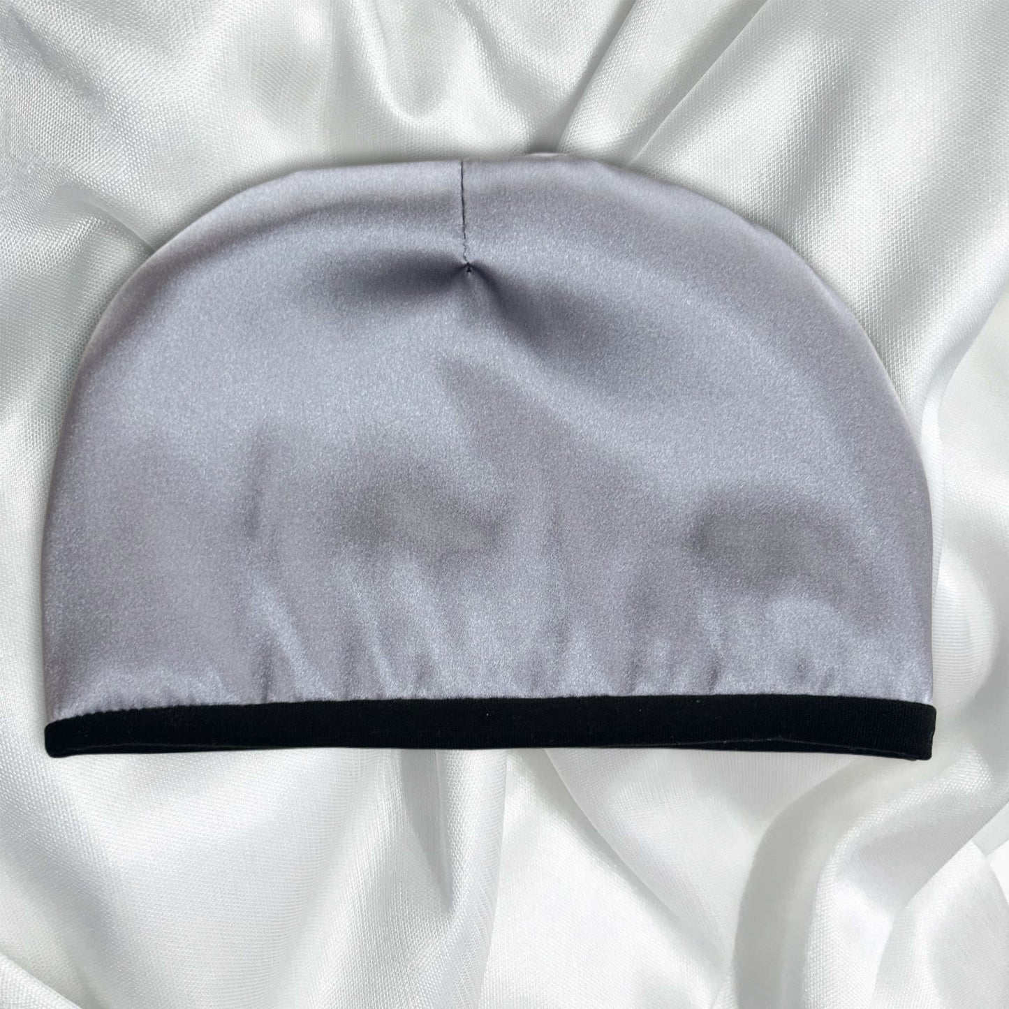 Classic Black Satin Beanie