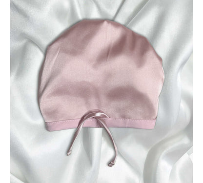 Blush Adjustable Satin Turban