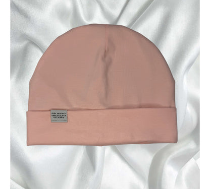 Salmon Pink Satin Beanie