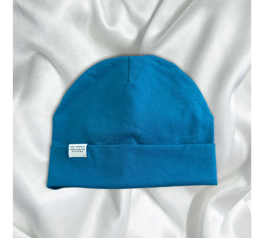 Aqua Marine Satin Beanie